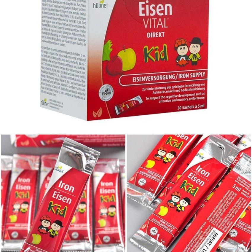 hübner德國郝柏娜 - Eisen Vital Kid 兒童便攜補鐵口服液 30條