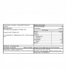 Life Space-益倍適 塑身B420益生菌- 60粒硬膠囊【平行進口】減肥瘦身益生菌 B420減肥 EXP:02/2026