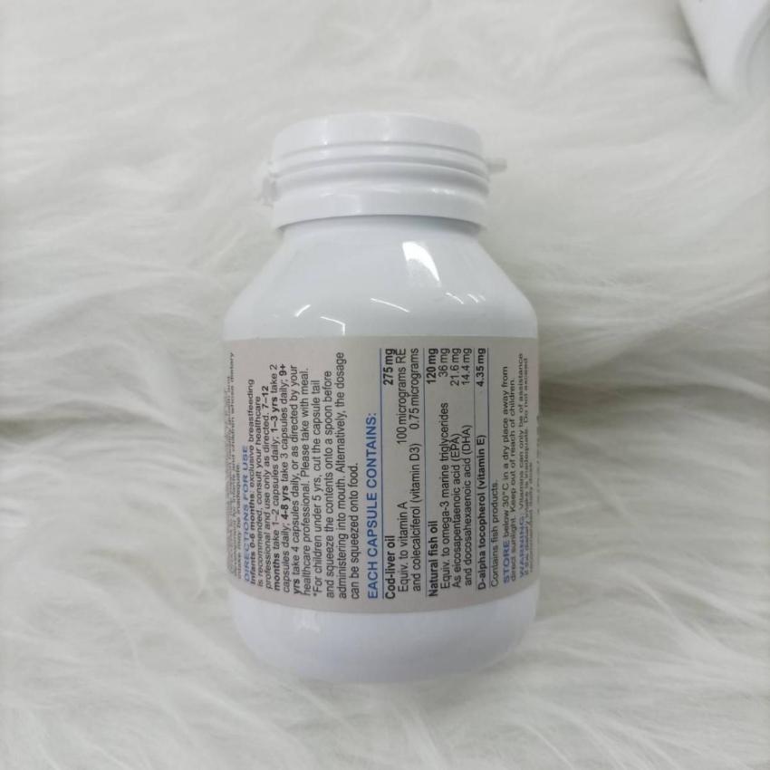 Bio Island - 頂級鱈魚肝油 90粒 嬰幼兒魚油 維他命A 維他命D