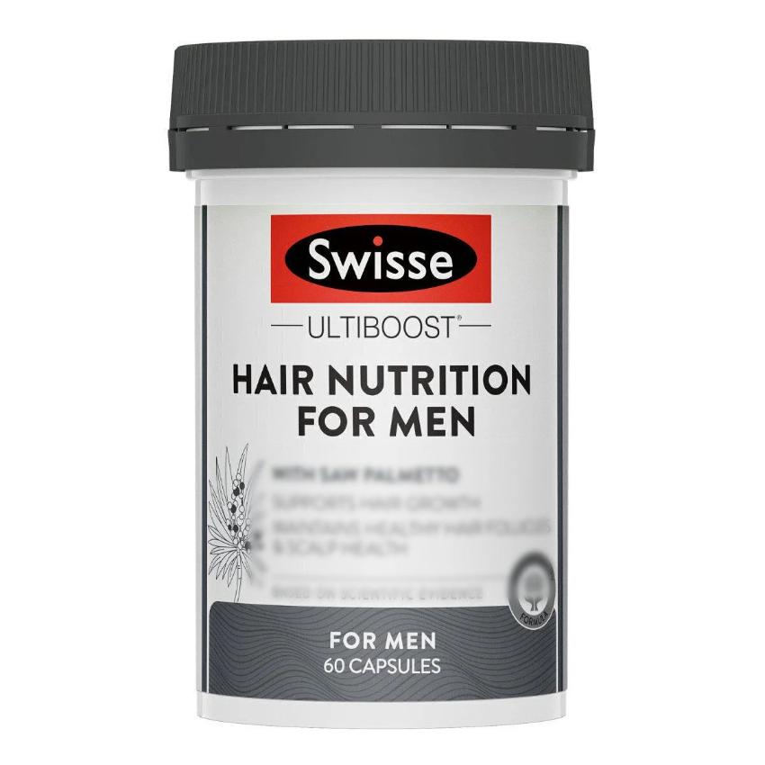 Swisse  Ultiboost 男士頭髮養髮營養膠囊60粒 生髮 育髮 減少脫髮 鋸棕櫚
