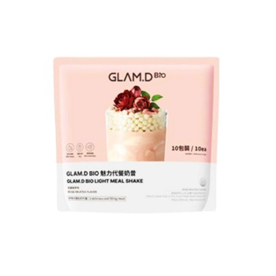 GLAM.D - 魅力代餐奶昔 玫瑰奶茶味 (一袋10包)