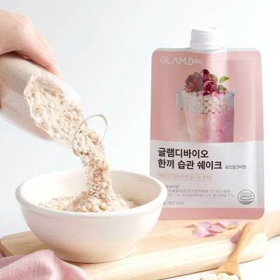 GLAM.D - 魅力代餐奶昔 玫瑰奶茶味 (一袋10包)